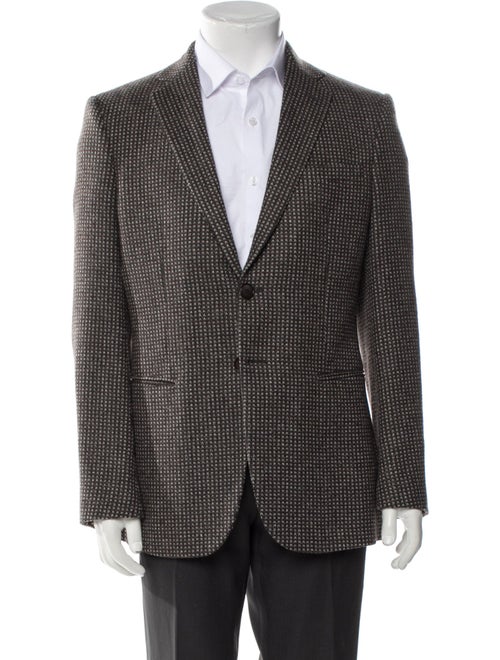 Giorgio Armani Plaid Print Blazer