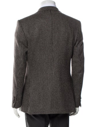 Giorgio Armani Plaid Print Blazer