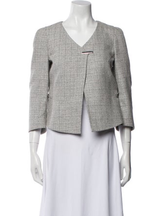 Giorgio Armani Virgin Wool Tweed Pattern Evening Jacket