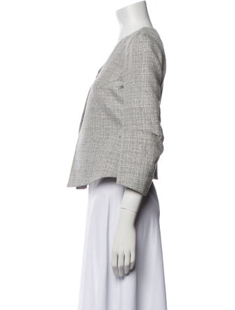 Giorgio Armani Virgin Wool Tweed Pattern Evening Jacket