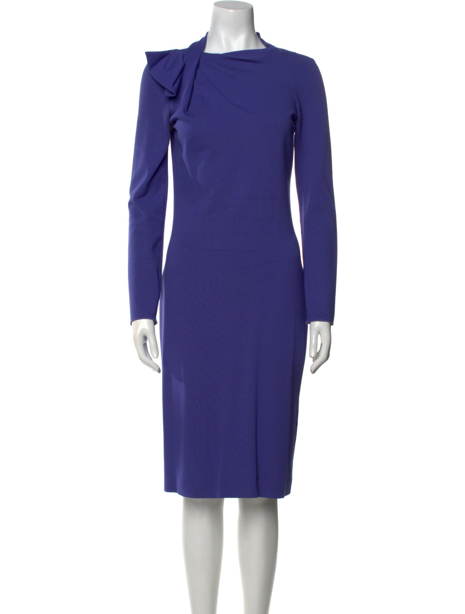 Giorgio Armani Bateau Neckline Midi Length Dress