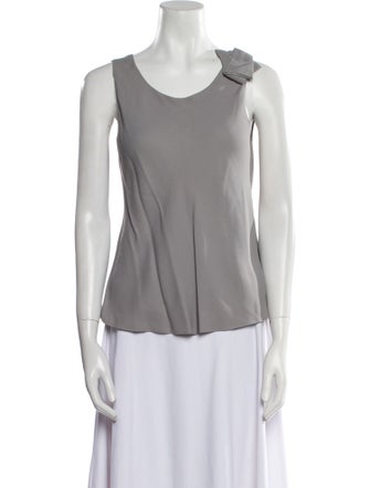 Giorgio Armani Scoop Neck Sleeveless Top