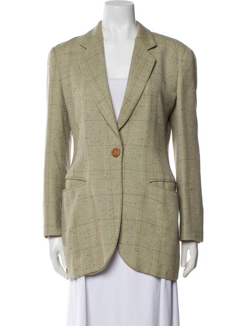 Giorgio Armani Tweed Pattern Blazer