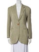 Giorgio Armani Tweed Pattern Blazer