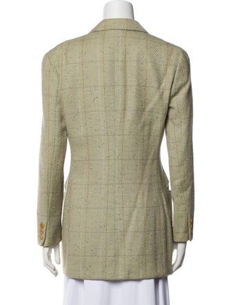 Giorgio Armani Tweed Pattern Blazer