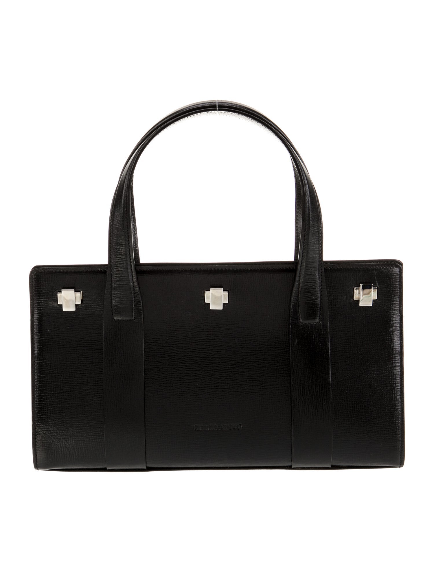 Giorgio Armani Leather Top Handle Bag