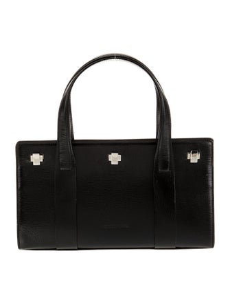 Giorgio Armani Leather Top Handle Bag