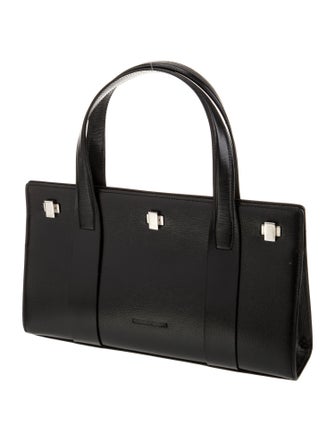 Giorgio Armani Leather Top Handle Bag