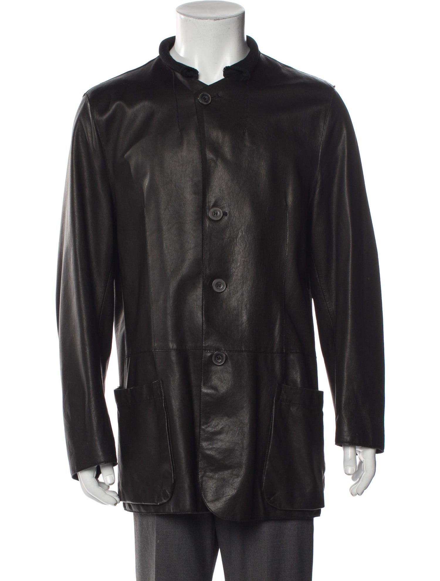 Giorgio Armani Lambskin Overcoat