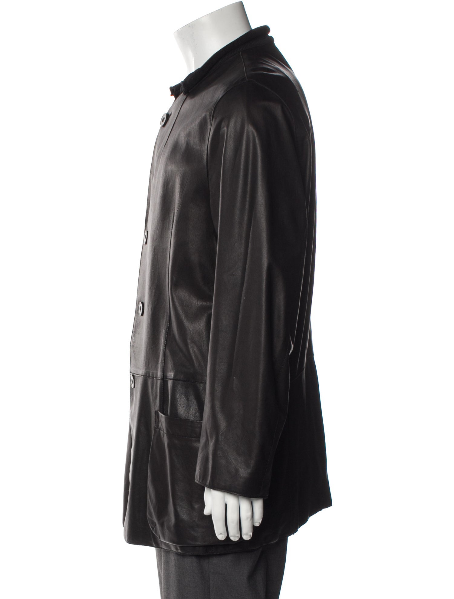 Giorgio Armani Lambskin Overcoat