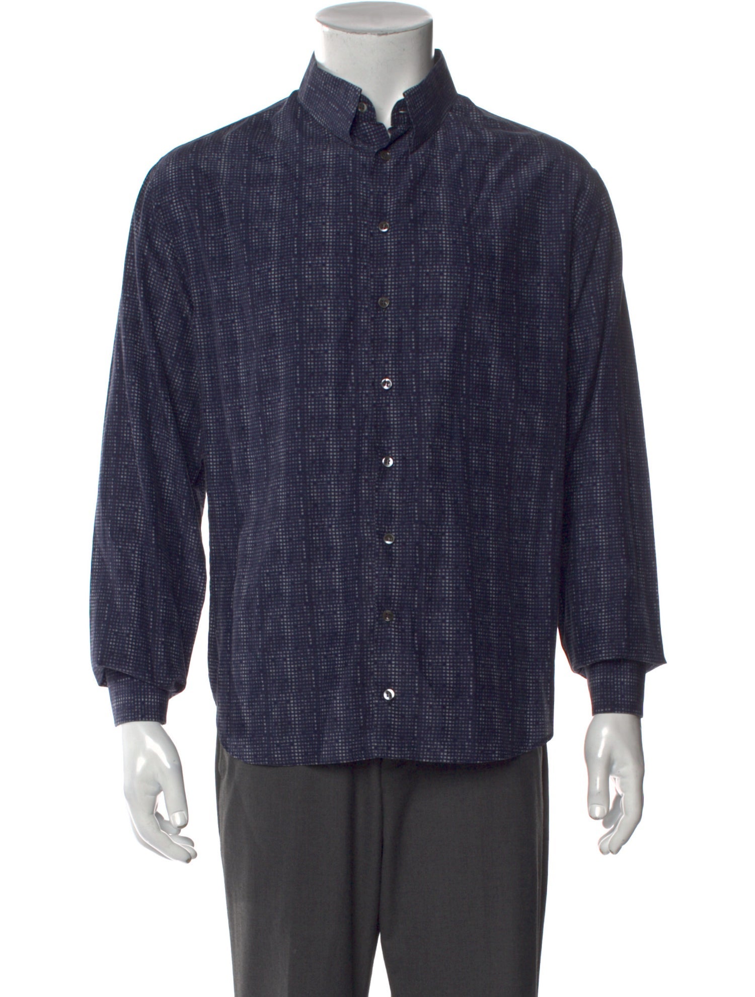 Giorgio Armani Striped Long Sleeve Shirt