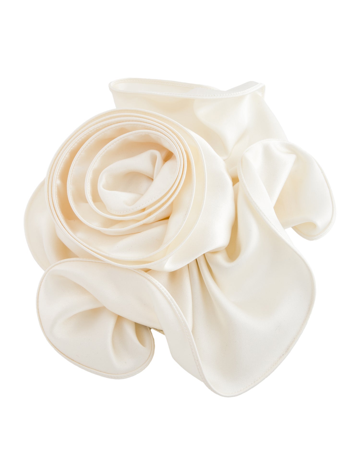 Giorgio Armani Fabric Over Sized Flower Brooch Pin