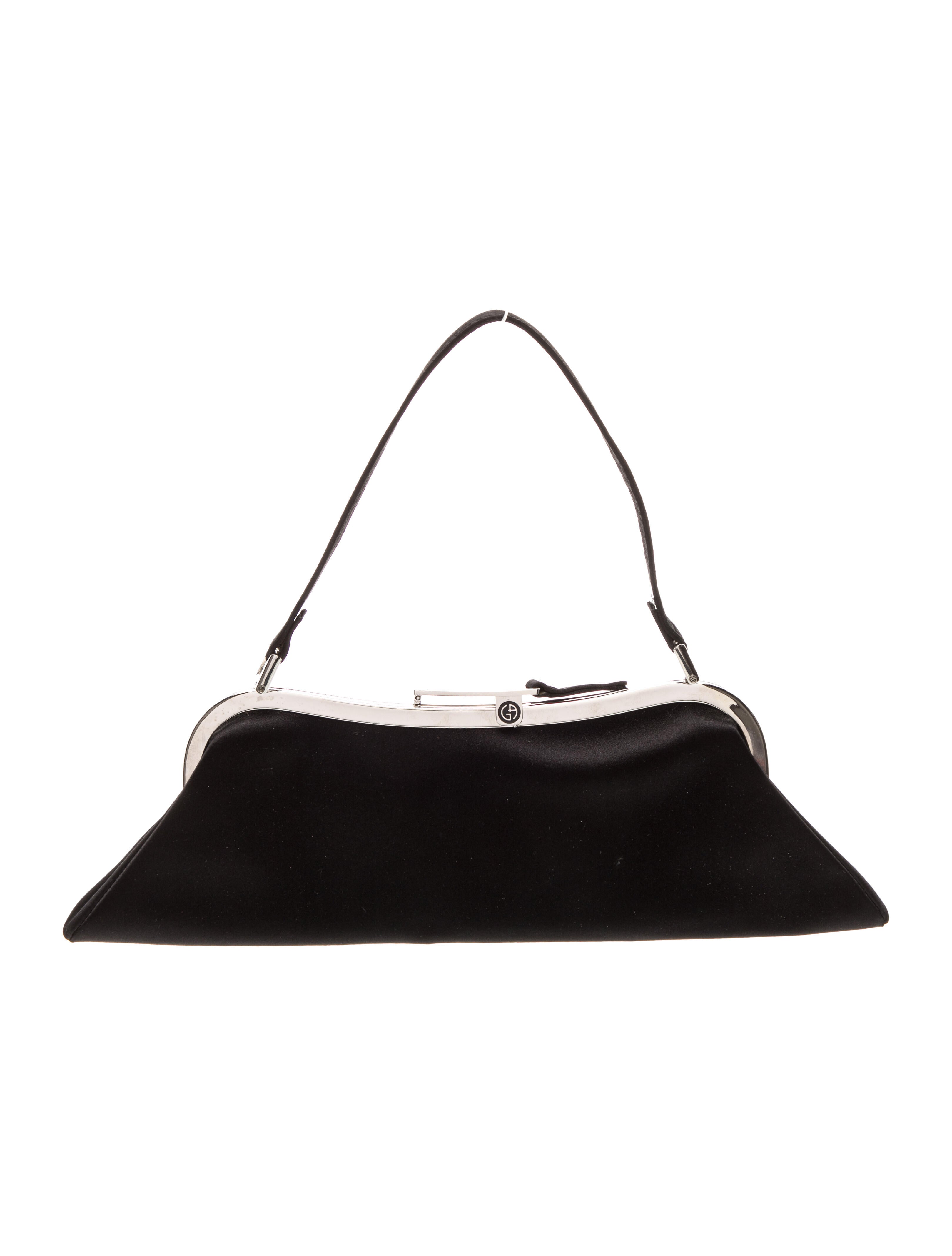 Giorgio Armani Satin Top Handle Bag