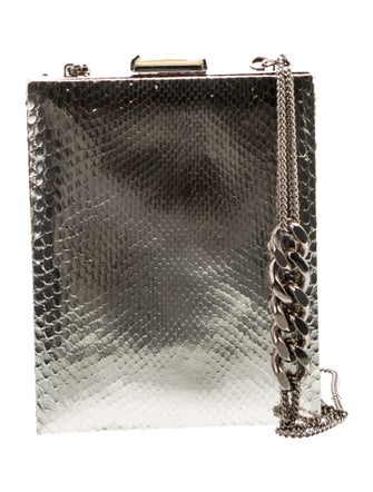 Giorgio Armani Embossed Leather Evening Bag