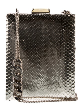 Giorgio Armani Embossed Leather Evening Bag
