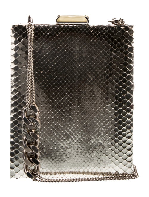 Giorgio Armani Embossed Leather Evening Bag