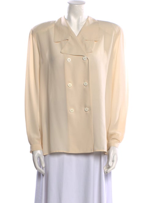 Giorgio Armani Silk Long Sleeve Blouse