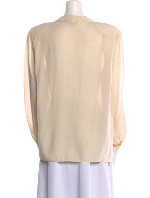 Giorgio Armani Silk Long Sleeve Blouse
