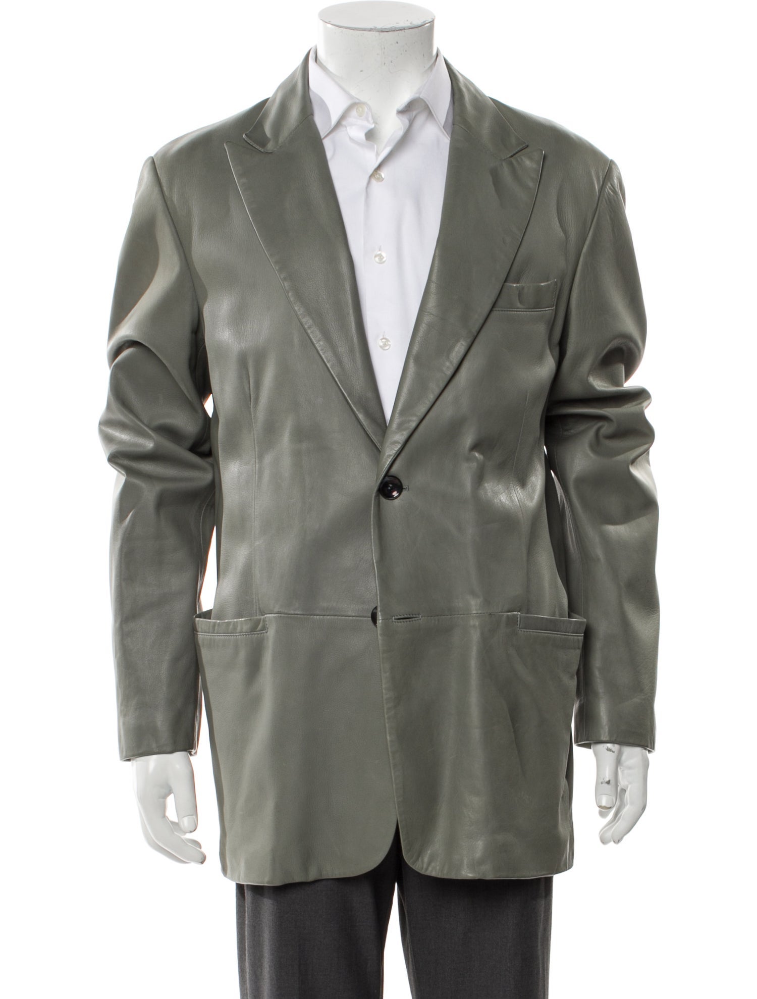 Giorgio Armani Lambskin Peacoat