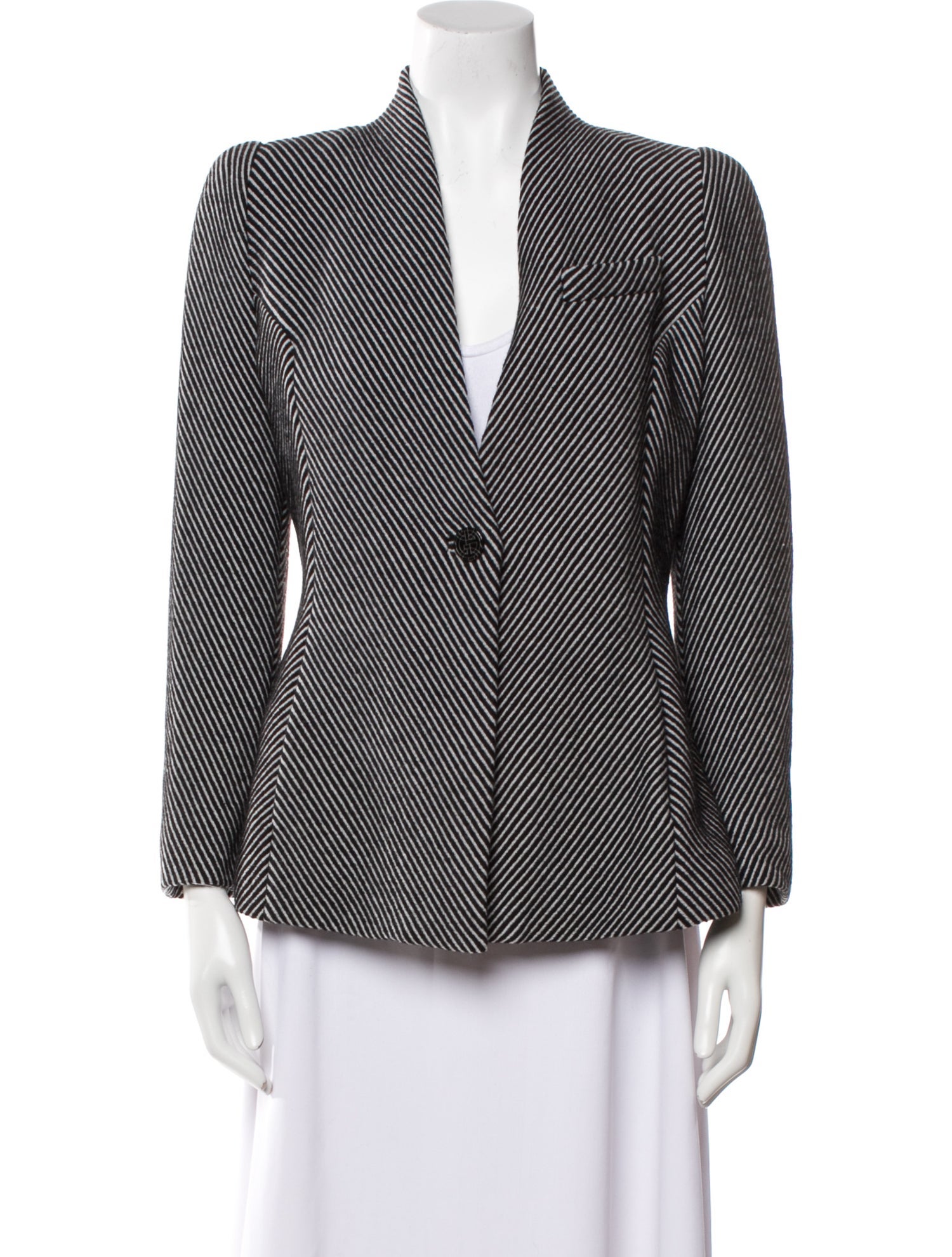 Giorgio Armani Wool Striped Blazer