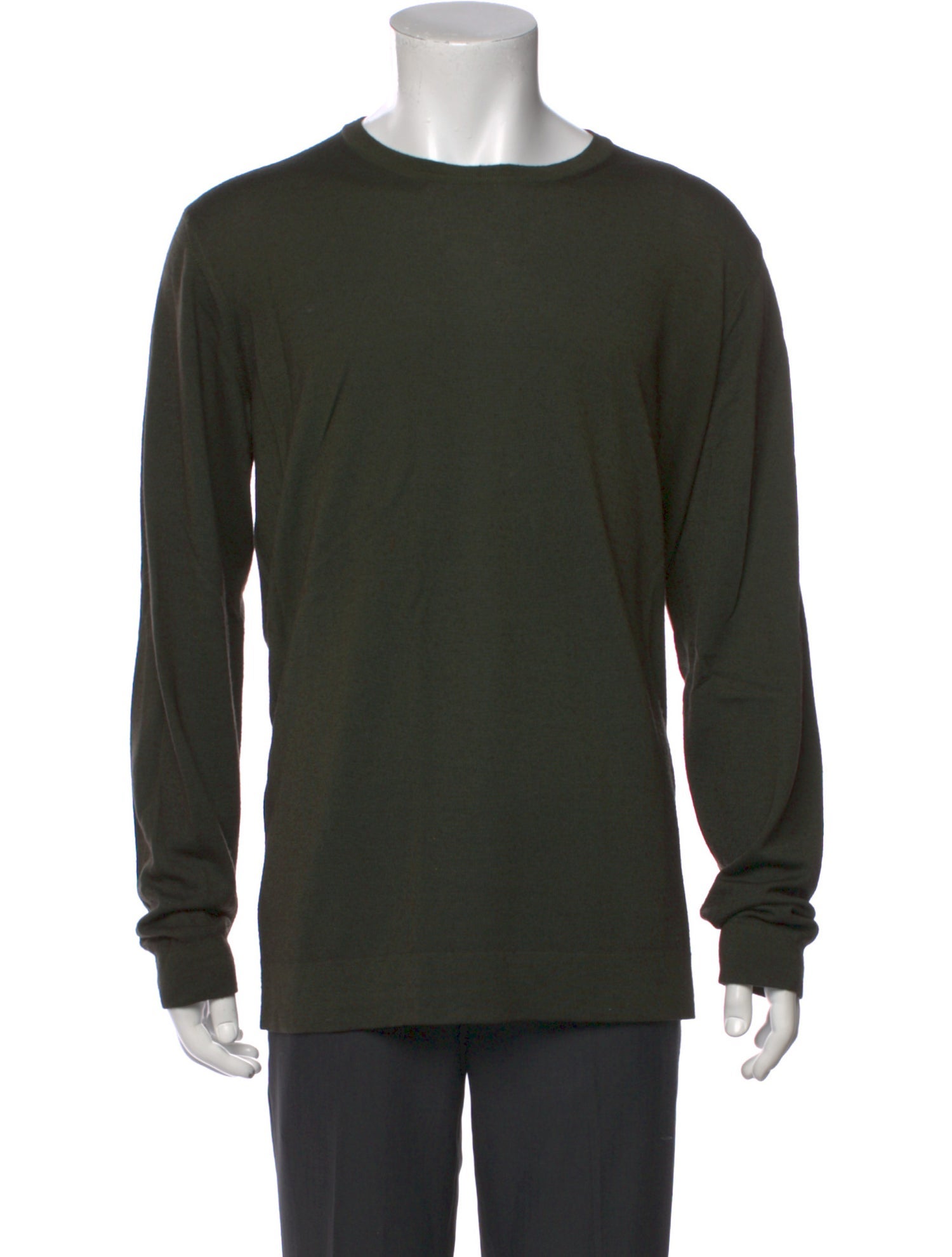 Giorgio Armani Virgin Wool Crew Neck Pullover