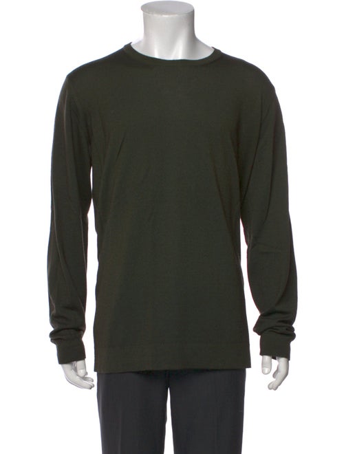 Giorgio Armani Virgin Wool Crew Neck Pullover