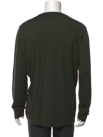 Giorgio Armani Virgin Wool Crew Neck Pullover