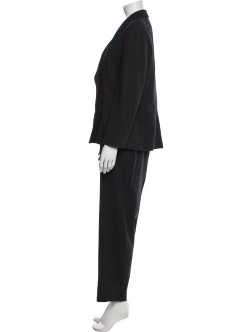 Giorgio Armani Wool Ruffle Embellishment Pantsuit