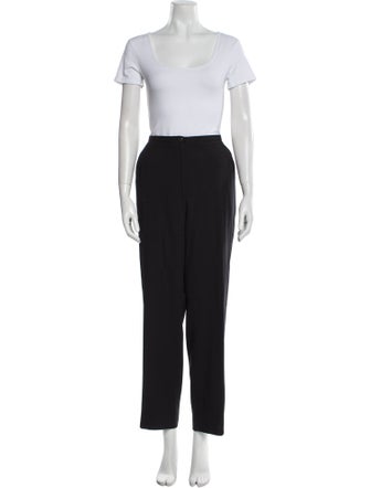 Giorgio Armani Wool Ruffle Embellishment Pantsuit