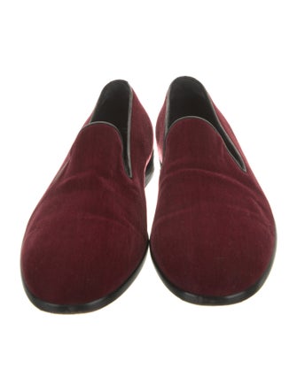 Giorgio Armani Velvet Loafers