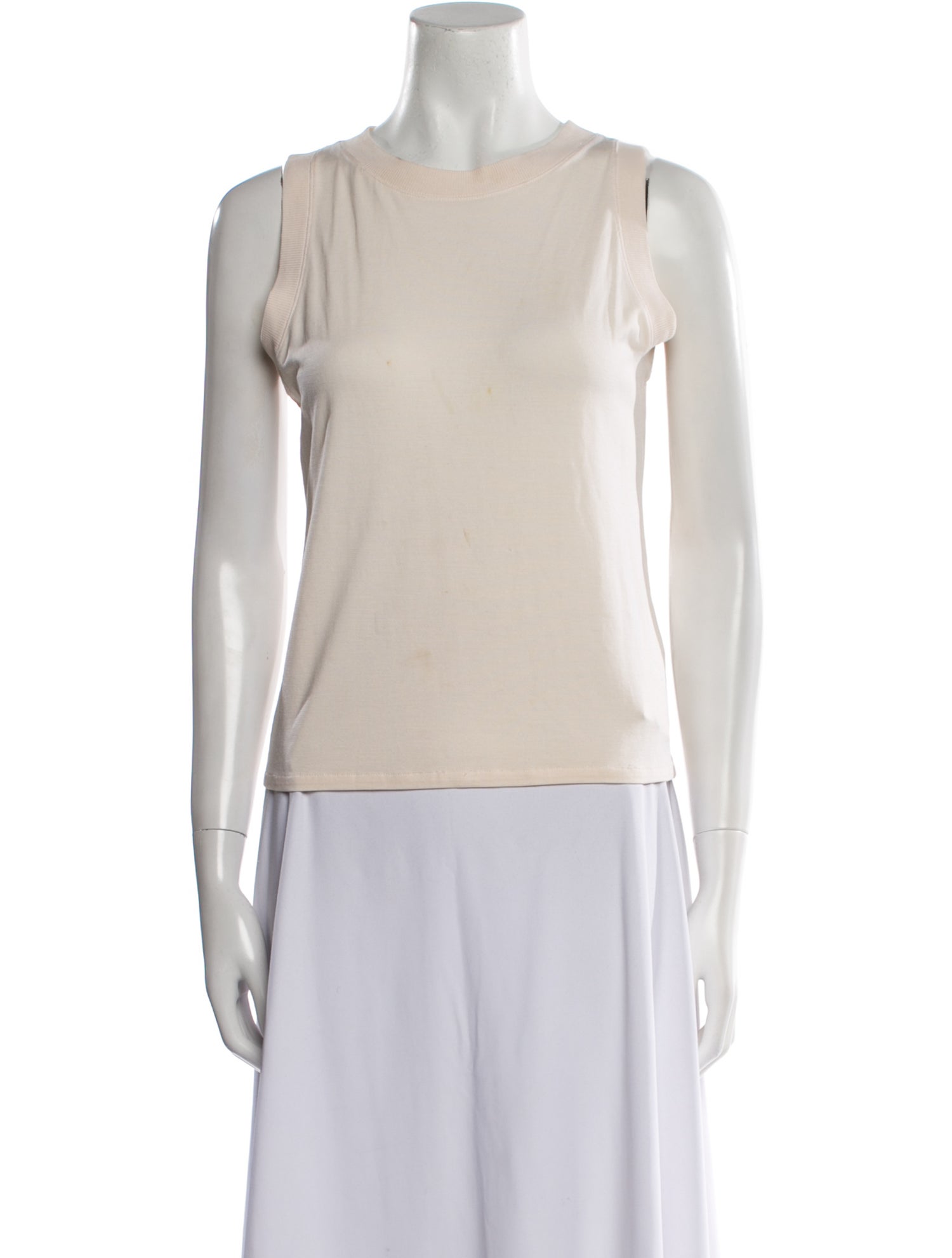 Giorgio Armani Crew Neck Sleeveless Top