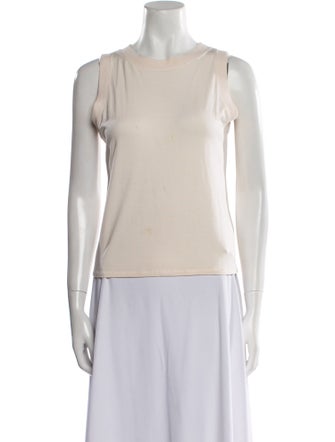 Giorgio Armani Crew Neck Sleeveless Top
