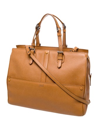 Giorgio Armani Leather Messenger Bag