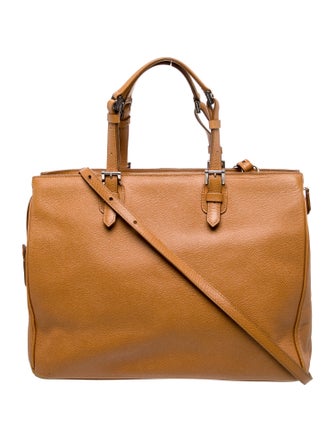 Giorgio Armani Leather Messenger Bag