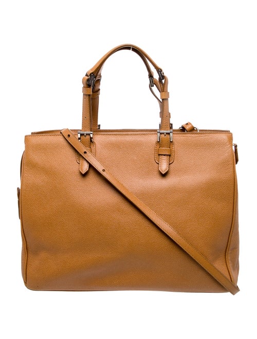 Giorgio Armani Leather Messenger Bag