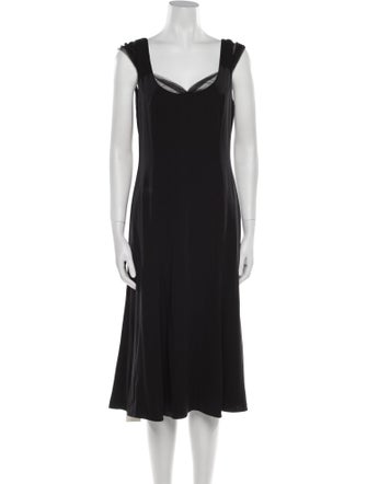 Giorgio Armani Wool Midi Length Dress