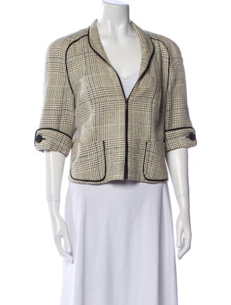 Giorgio Armani Silk Tweed Pattern Evening Jacket