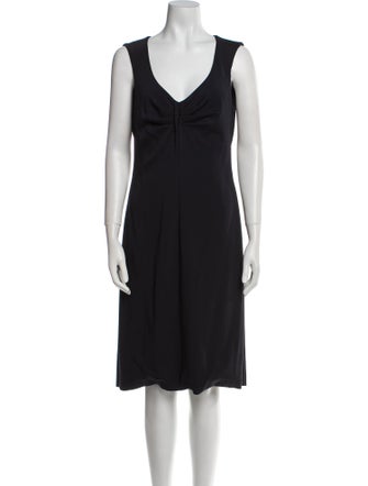 Giorgio Armani V-Neck Knee-Length Dress