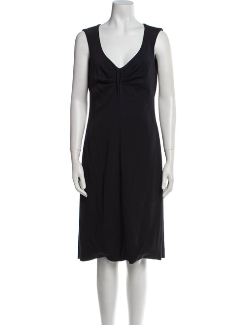 Giorgio Armani V-Neck Knee-Length Dress