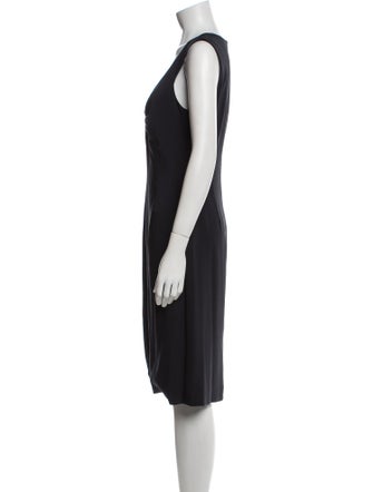 Giorgio Armani V-Neck Knee-Length Dress