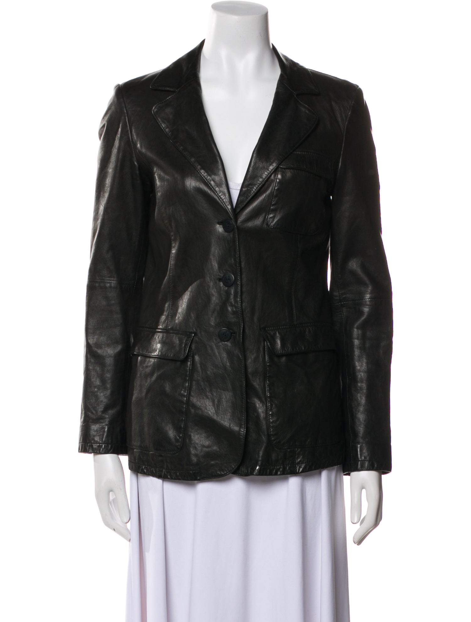 Giorgio Armani Leather Blazer