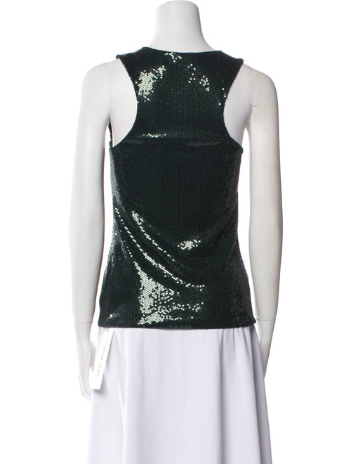 Giorgio Armani Sequin Scoop Neck Top