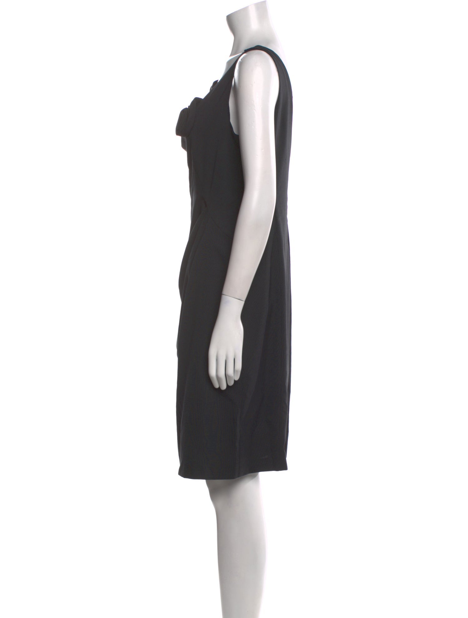 Giorgio Armani Virgin Wool Knee-Length Dress