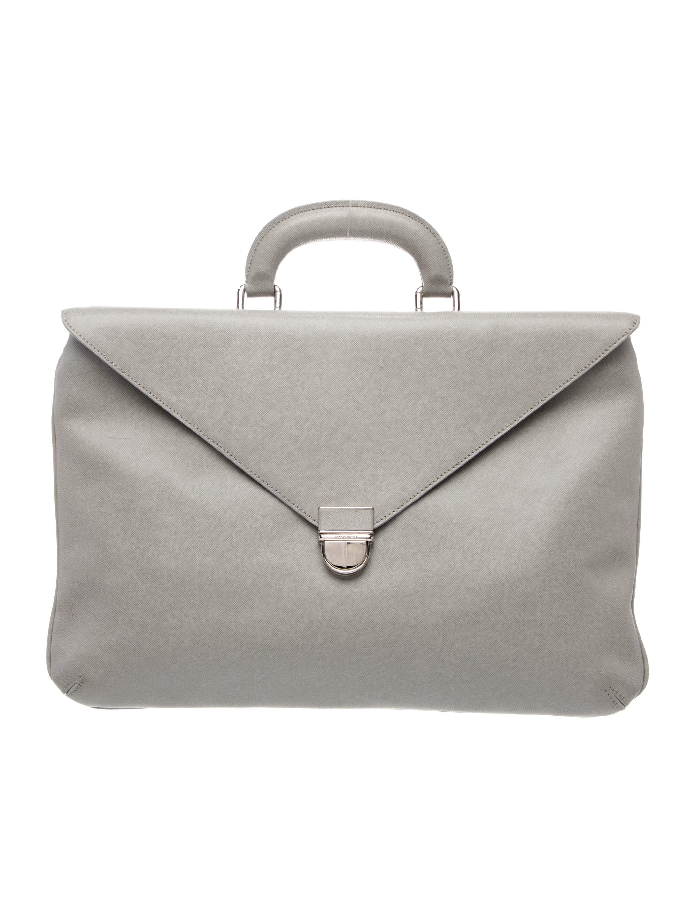 Giorgio Armani Saffiano Leather Briefcase