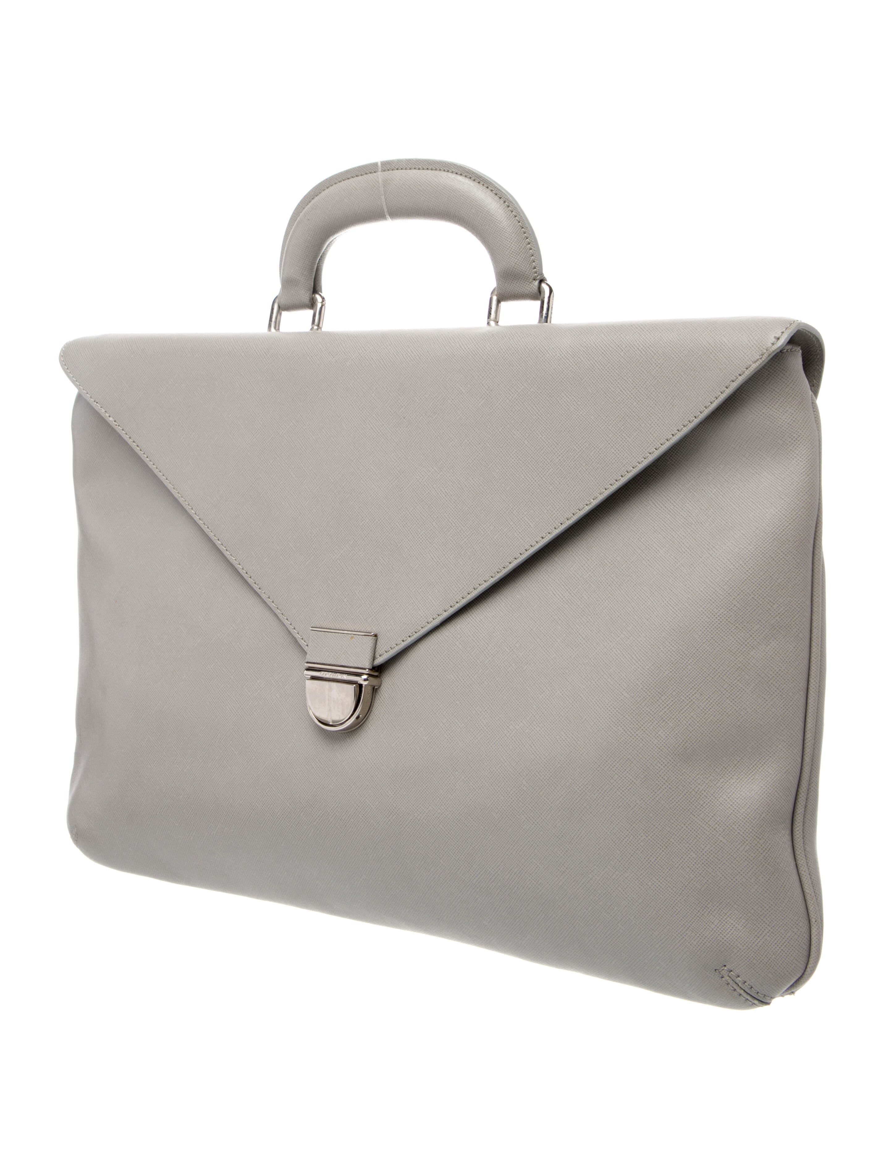 Giorgio Armani Saffiano Leather Briefcase