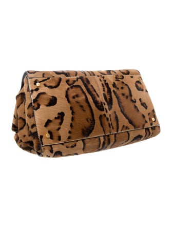 Giorgio Armani Ponyhair Top Handle Bag