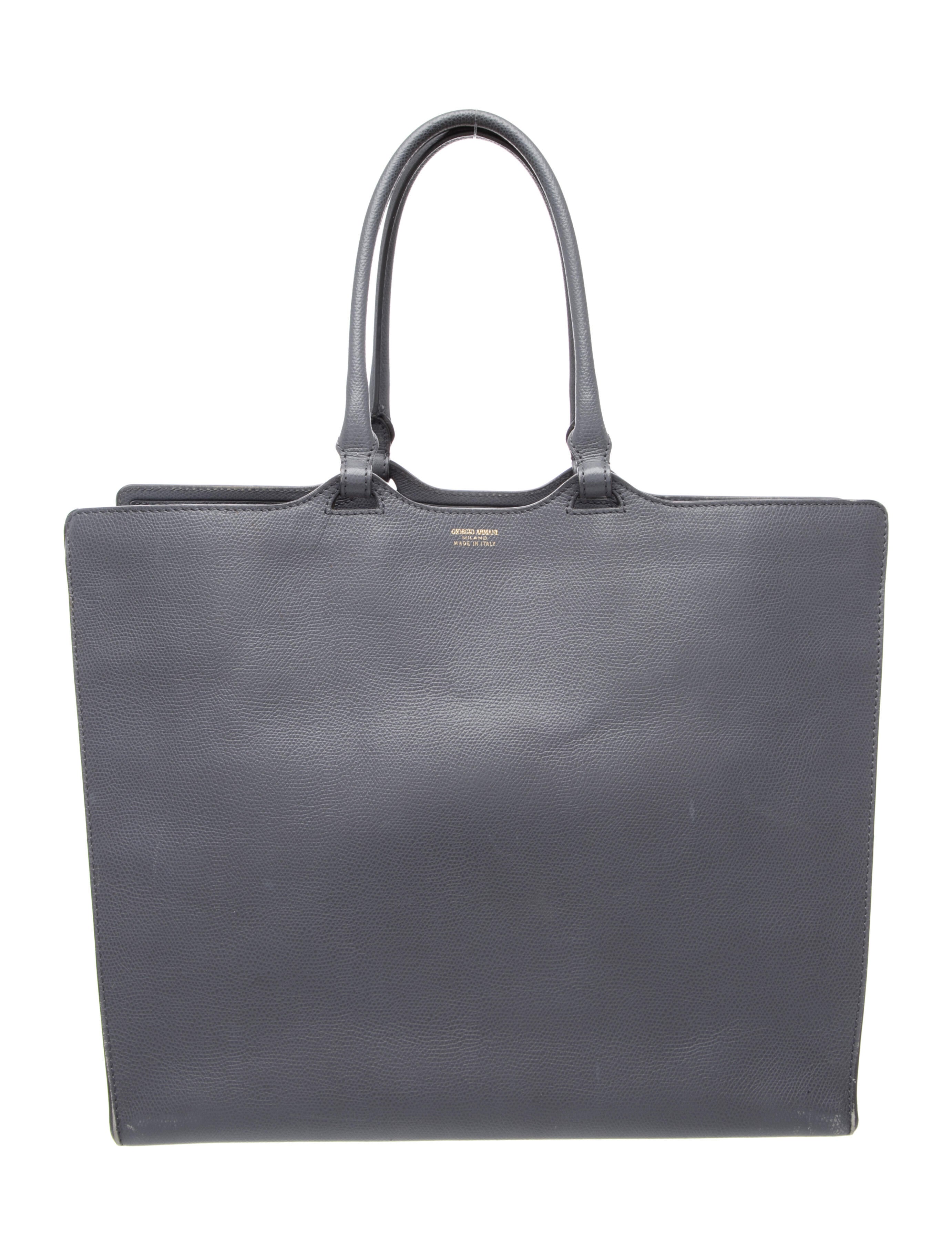 Giorgio Armani Leather Top Handle Bag