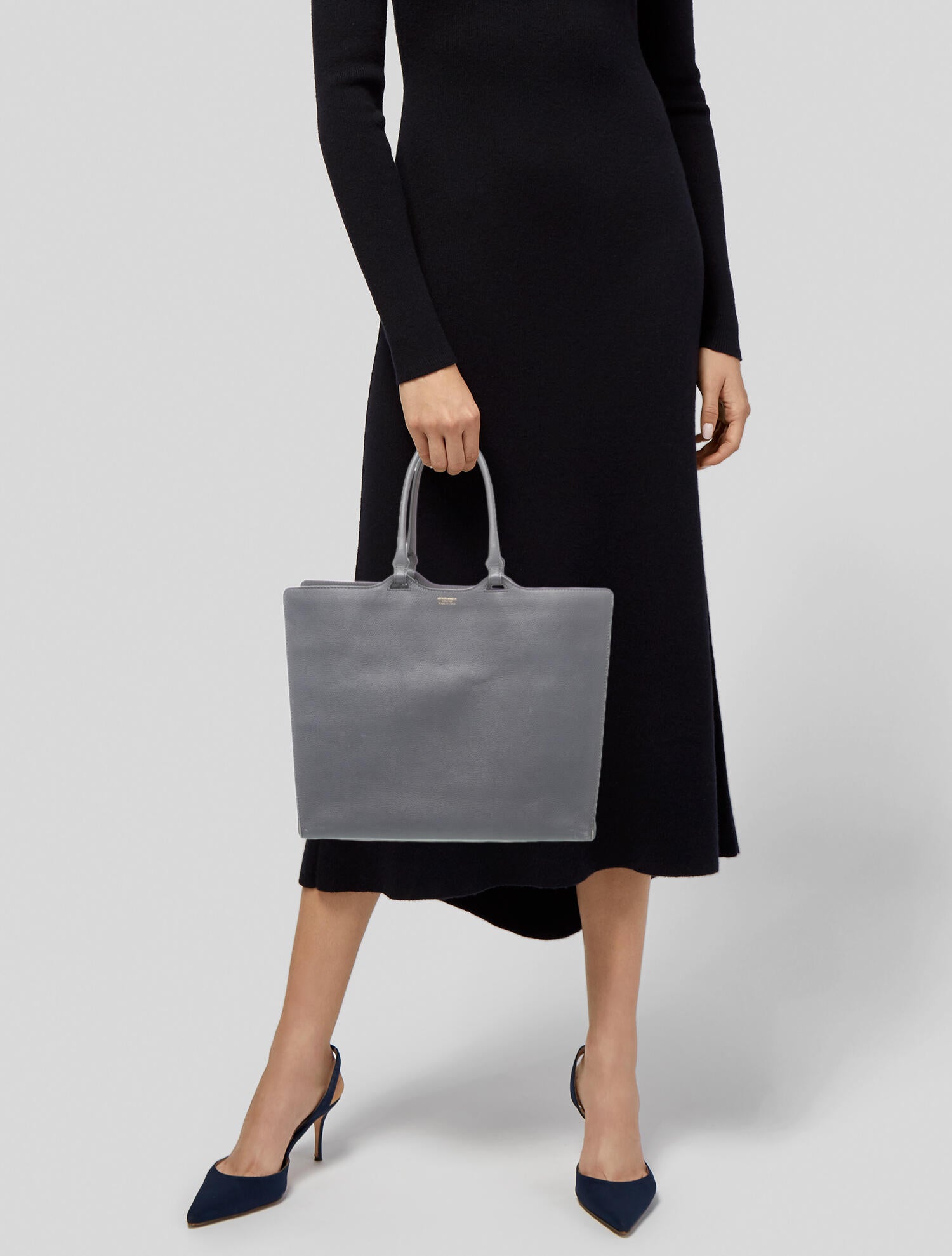 Giorgio Armani Leather Top Handle Bag