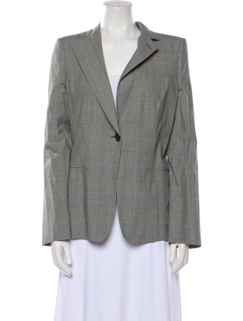 Giorgio Armani Plaid Print Blazer