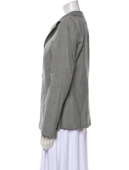 Giorgio Armani Plaid Print Blazer